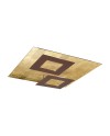 DALIA * PLAFÓN CUADRADO 24W+24W - ORO + CORTEN